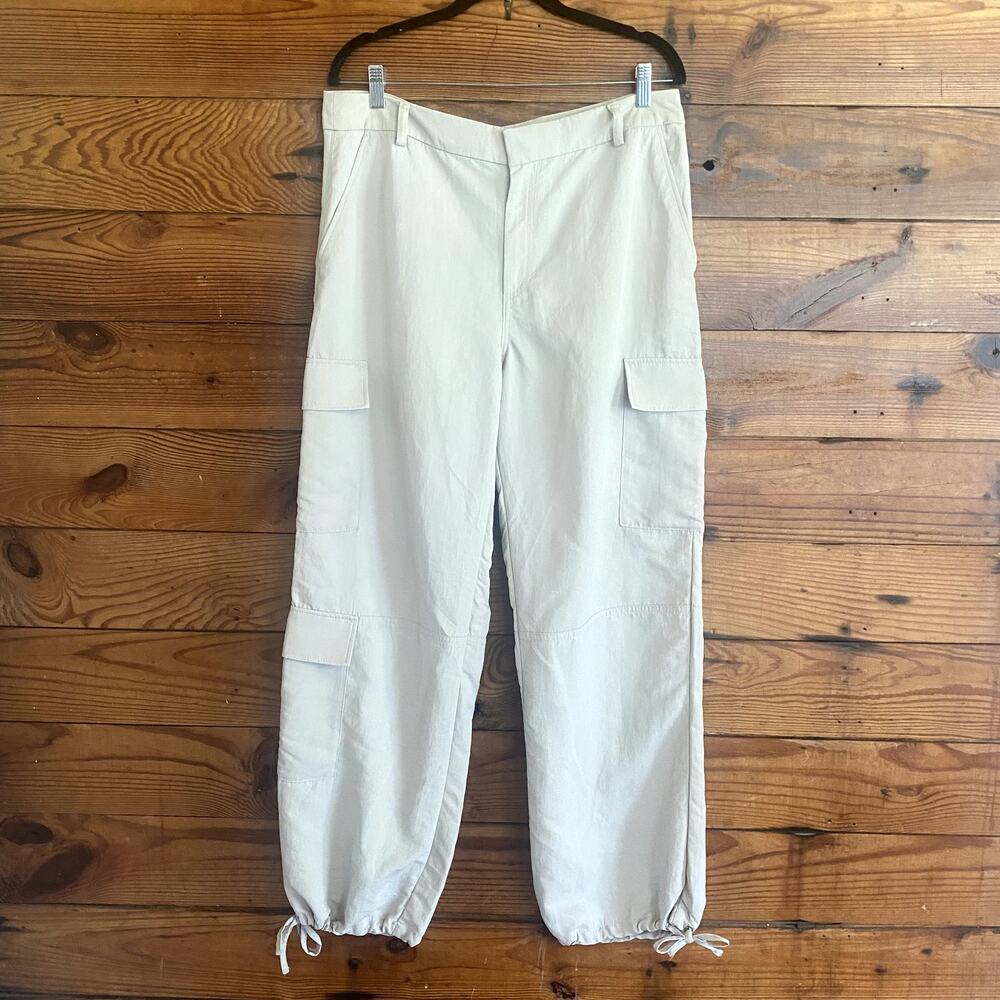 H&M tan cargo pant joggers size 14